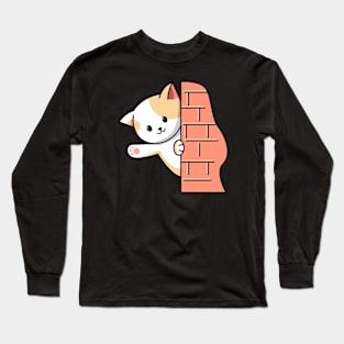 hide cat Long Sleeve T-Shirt